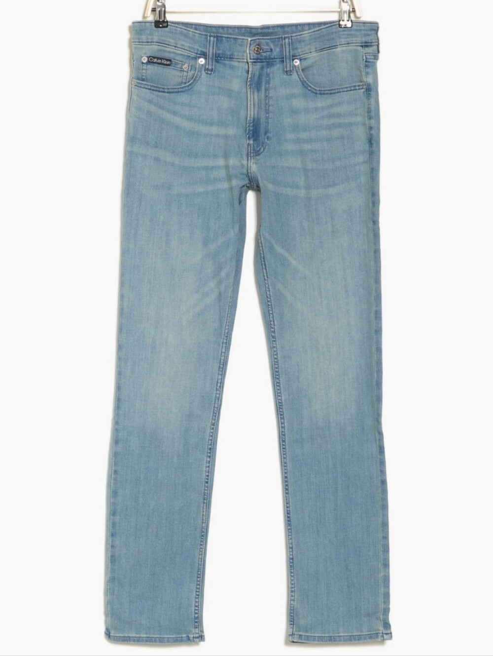 EUC•Calvin Klein Men’s Slim Fit Jeans Light Wash W/ 5 Pockets•70% Cotton•W32×L30